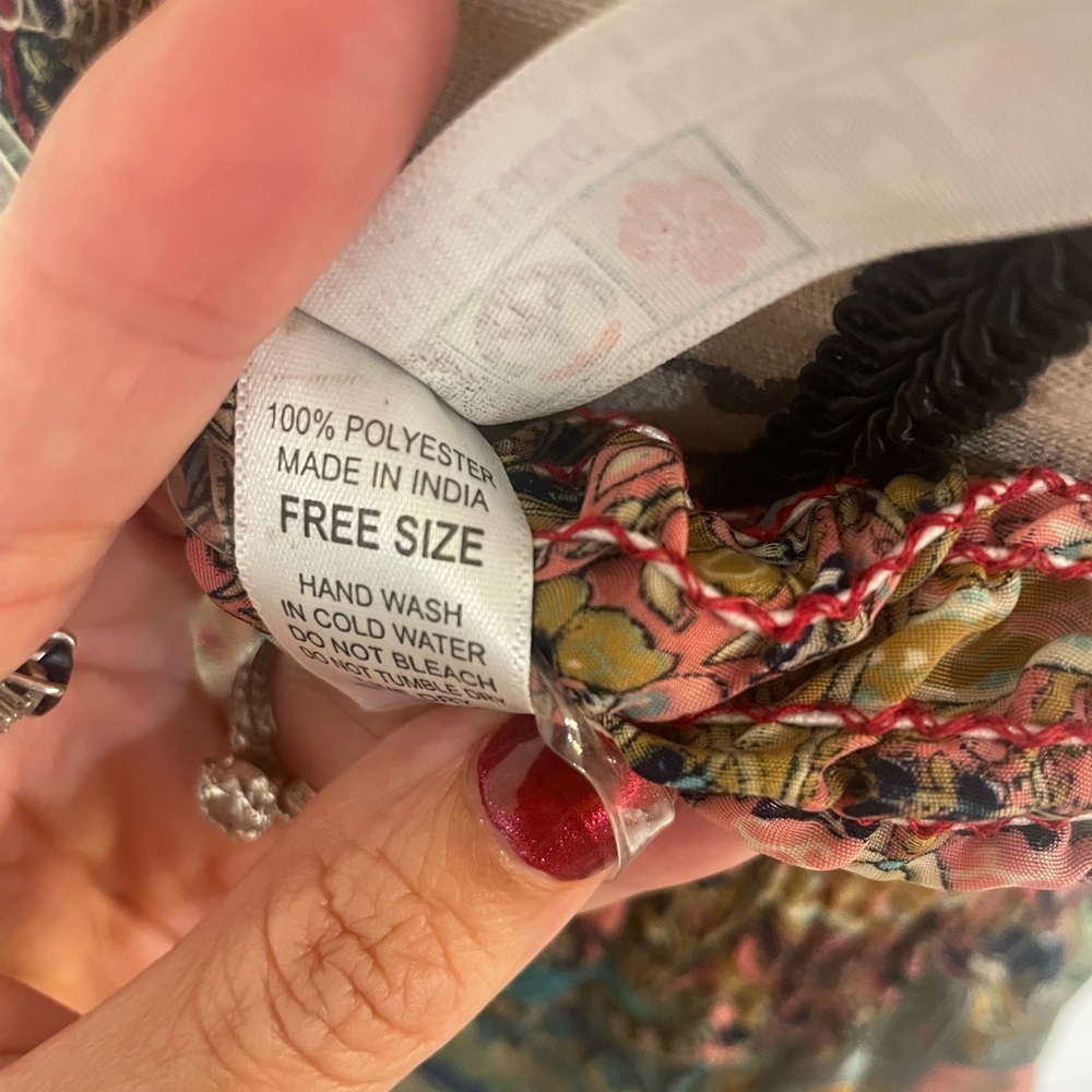 India Boutique Boho Patchwork Strapless Short Dre… - image 8